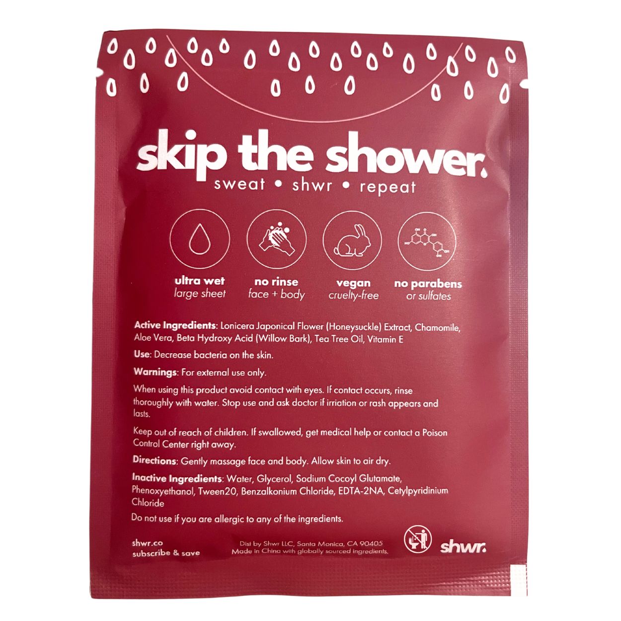 Signature Shower Sheet (10 Pack)