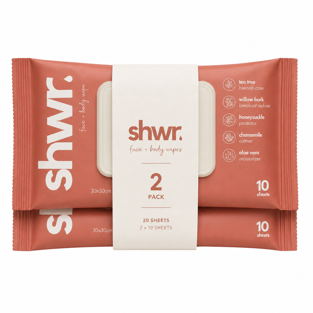 Coming Soon ⚡ Signature Shower Sheet (Resealable 2 Pack)