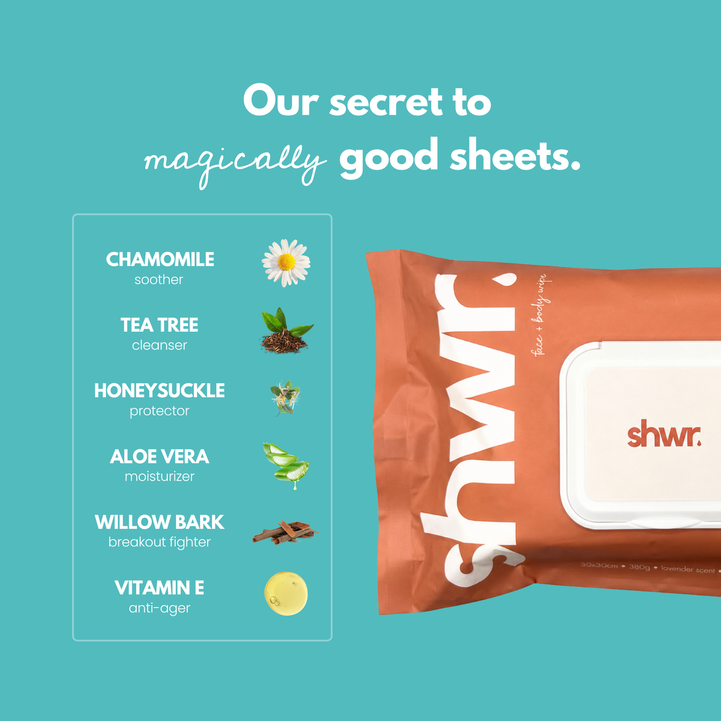 Signature Shower Sheet (Resealable 2 Pack)