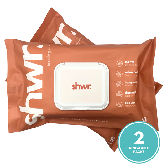Shower Sheets — Resealable 2-Pack