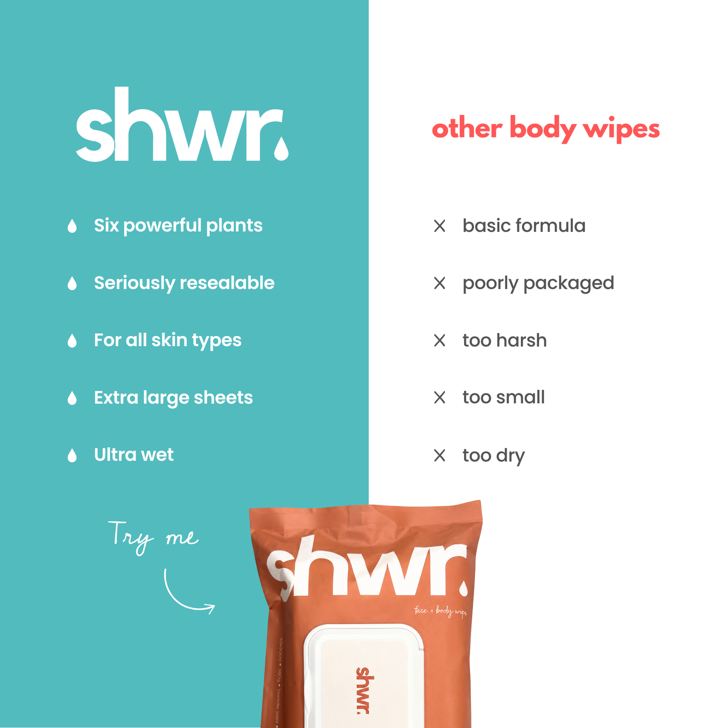 Signature Shower Sheet (Resealable 2 Pack)